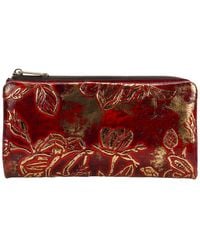 Patricia Nash - Prassa Bark Leaves Textured Wallet - Lyst