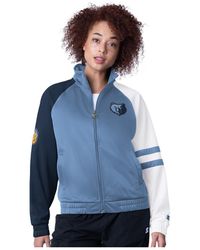 Starter - Memphis Grizzlies Line Up Dolman Raglan Full-zip Track Jacket - Lyst