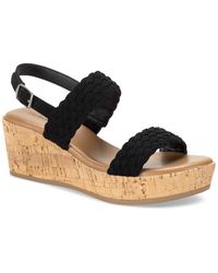 Style & Co. - Madenaa Woven Platform Wedge Sandals - Lyst