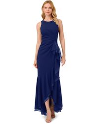 Adrianna Papell - Sleeveless Ruffled High-low Gown - Lyst