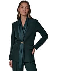 Donna Karan - Scarf Collar Blazer - Lyst