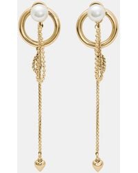 Kate Spade - Gold-tone Chain Reaction Front-back Linear Drop Earrings - Lyst