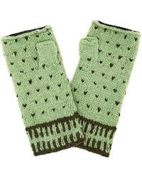 feel good - S Artisan Hand-knit Dot Wool Half Mitten - Lyst
