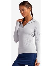 BloqUV - Upf 50+ Sun Protective Mock Zip Top - Lyst