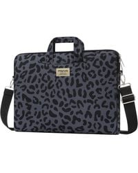 Mosiso - Leopard Grain Laptop Shoulder Bag - Lyst