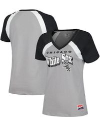 KTZ - Chicago White Sox Heathered Raglan V-neck T-shirt - Lyst