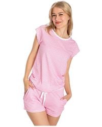 Sant And Abel - Stripe Jersey Short Pj Set - Lyst