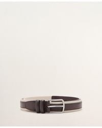 Mango - Leather Mixed Belt - Lyst
