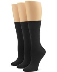 Hue - 3-pk. Ultra-smooth Crew Socks - Lyst