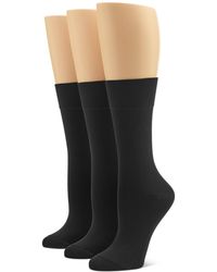 Hue - 3-pk. Ultra-smooth Crew Socks - Lyst