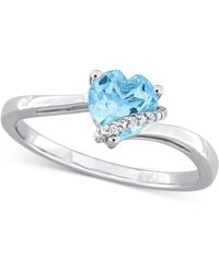 Macy's - Gemstone Heart Ring - Lyst