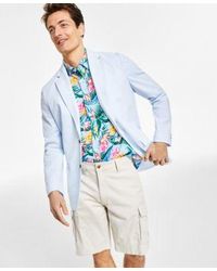 Club Room - Seersucker Blazer Tropical Print Shirt Cargo Shorts Separates Created For Macys - Lyst
