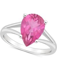 Macy's - Mystic Topaz Pear Split Shank Solitaire Ring (3-5/8 Ct. T.w. - Lyst