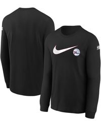 Nike - Big Boys And Girls Philadelphia 76ers Swoosh Long Sleeve T-shirt - Lyst