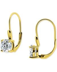 Giani Bernini - Round Cubic Zirconia Leverback Earrings - Lyst