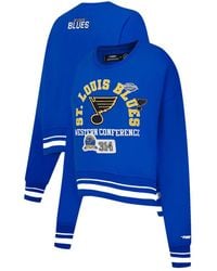 Pro Standard - St. Louis S Area Code Cropped Pullover Sweatshirt - Lyst