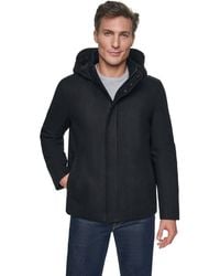 Cole Haan - Front-zip Duffel Wool Jacket - Lyst