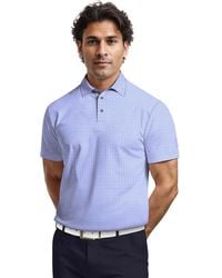PGA TOUR - All-over Micro Jacquard Short-sleeve Golf Polo Shirt - Lyst