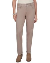 Ruby Rd. - Petite Colored Denim Straight Jeans - Lyst