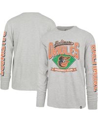 '47 - Baltimore Orioles Fair Ball Franklin Long Sleeve T-shirt - Lyst
