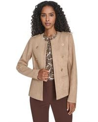 Tommy Hilfiger - Scuba Suede Long Sleeve Jacket - Lyst