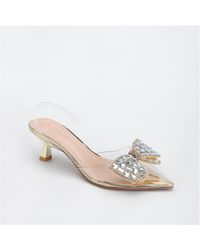 BERNESS - Maxi88 Clear Upper Kitten Heels - Lyst