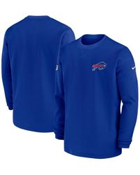 Nike - Buffalo Bills 2023 Sideline Throwback Heavy Brushed Waffle Long Sleeve T-shirt - Lyst
