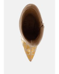 LONDON RAG - Echostage Rhinestones Embellished Metallic Boots - Lyst