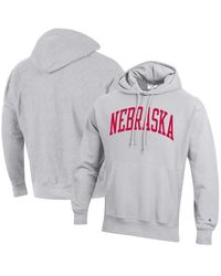 Champion - Washington State Cougars Team Arch Reverse Weave Pullover Hoodie - Lyst