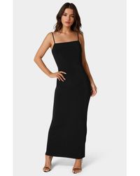 Bebe - Square Neck Low Back Maxi Dress - Lyst