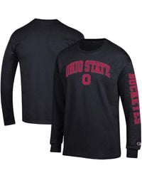 Champion - Ohio State Buckeyes Arch Over Logo 2-hit Long Sleeve T-shirt - Lyst