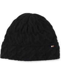 Tommy Hilfiger - Wide Cable Cuff Hat - Lyst