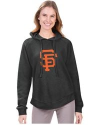 G-III 4Her by Carl Banks - G-ill 4her By Carl Banks Â San Francisco Giants Jordan Angel Raglan Fleece Pullover Hoodie - Lyst