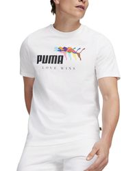 PUMA - Ess+ Love Wins Short Sleeve T-shirt - Lyst