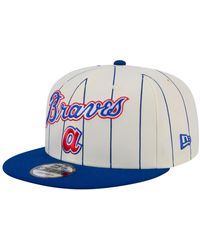 KTZ - Atlanta Braves Jersey Pinstripe 9fifty Snapback Hat - Lyst