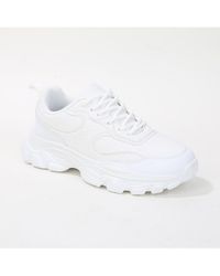 BERNESS - Lidia Mixed Material Sneakers - Lyst