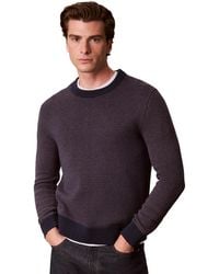 Calvin Klein - Cotton-wool Blend Dotted Stitch Classic Fit Sweater - Lyst