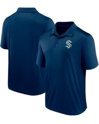 Fanatics - Seattle Kraken Left Side Block Polo Shirt - Lyst