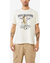 True Religion - Short Sleeve Relaxed Tiger Tee - Lyst