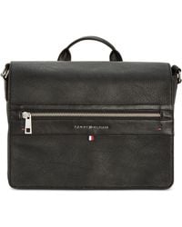 tommy hilfiger men's leo briefcase