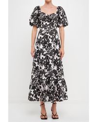 Free the Roses - Floral Print Maxi Dress - Lyst