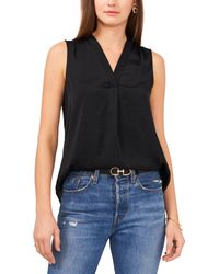 Vince Camuto - V-neck Sleeveless Top - Lyst