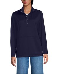 Lands' End - Grid Tech Snapneck Pullover Shirt - Lyst