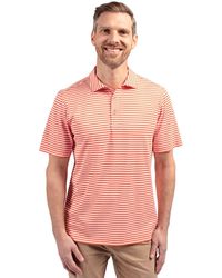 Cutter & Buck - Big & Tall Virtue Eco Pique Stripe Recycled Polo Shirt - Lyst