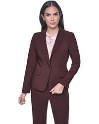 Calvin Klein - Petite Notch Collar One-button Jacket - Lyst