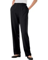 Woman Within - Tall 7-day Knit Straight Leg Pant - Lyst
