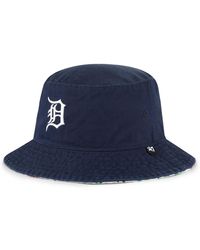 47 Brand Detroit Tigers Navy Highgrove Bucket Hat - Blue