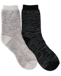 Muk Luks - Wool 6 Inch Socks (2 Pair Pack) - Lyst
