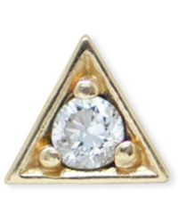 Anzie - Cleo Round Single Stud - Lyst