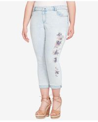 jessica simpson plus size adored floral skinny jean jessica simpson plus size adored floral skinny jean